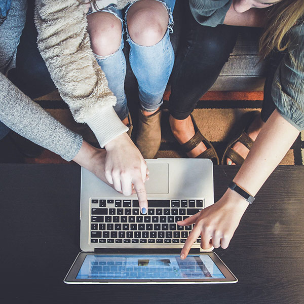 Group of girls studying in Canada