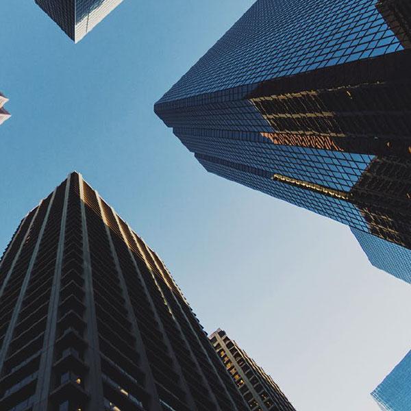 Tall buildings in a canadian city